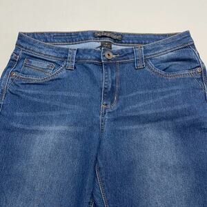 BACCINI Women’s 10 Long Boot Leg Blue Jeans